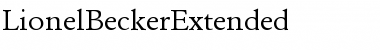 Download LionelBeckerExtended Regular Font Title Preview Download LionelBeckerExtended Regular Font Title Preview