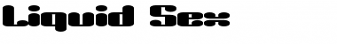 Download Liquid Sex Regular Font Title Preview