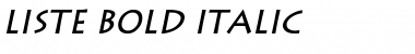 Download Liste Bold Italic Font Title Preview