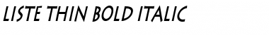 Download Liste Thin Bold Italic Font Title Preview