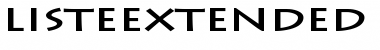 Download ListeExtended Bold Font Title Preview
