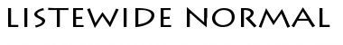 Download ListeWide Normal Font Title Preview