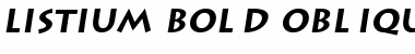 Download Listium Bold-Oblique Font Title Preview