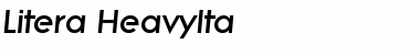 Download Litera-HeavyIta Regular Font Title Preview