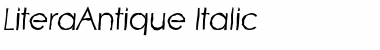 Download LiteraAntique Italic Font Title Preview