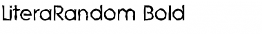 Download LiteraRandom Bold Font Title Preview