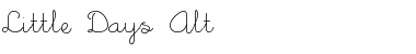 Download Little Days Alt Regular Font Title Preview