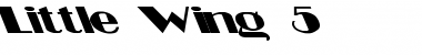 Download Little Wing 5 Regular Font Title Preview