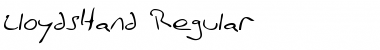 Download LloydsHand Regular Font Title Preview