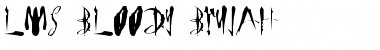 Download LMS Bloody Brujah Regular Font Title Preview