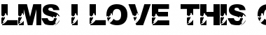 Download LMS I Love This Game Regular Font Title Preview