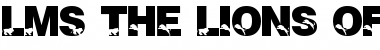Download LMS The Lions of Tsavo Regular Font Title Preview