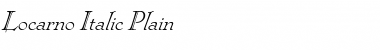 Download Locarno Italic Regular Font Title Preview