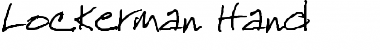 Download Lockerman Hand Regular Font Title Preview