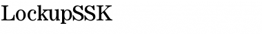 Download LockupSSK Regular Font Title Preview
