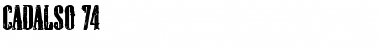 Download cadalso 74 Font