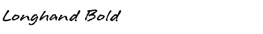 Download Longhand Regular Font Title Preview