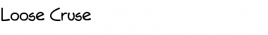 Download Loose Cruse Regular Font Title Preview
