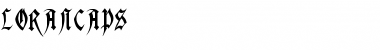 Download LoranCaps Normal Font Title Preview
