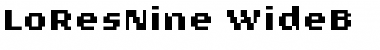 Download LoResNine WideB Font Title Preview