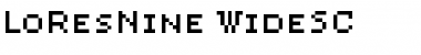 Download LoResNine WideSC Font Title Preview
