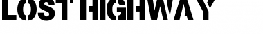 Download Lost Highway Regular Font Title Preview