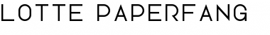 Download Lotte Paperfang Regular Font Title Preview