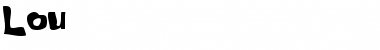 Download Lou Normal Font Title Preview