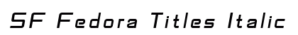 SF Fedora Titles Italic preview