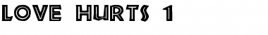 Download Love Hurts 1 Regular Font Title Preview