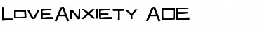 Download LoveAnxiety AOE Regular Font Title Preview Download LoveAnxiety AOE Regular Font Title Preview