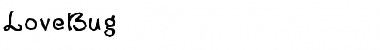 Download LoveBug Regular Font Title Preview