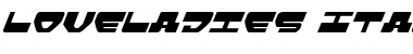 Download Loveladies Italic Italic Font Title Preview