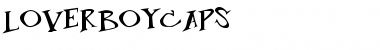 Download LoverboyCaps Regular Font Title Preview