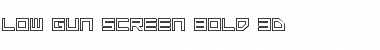 Download Low Gun Screen Bold 3D Bold 3D Font Title Preview