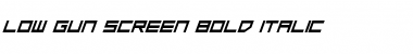 Download Low Gun Screen Bold Italic Bold Italic Font Title Preview