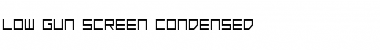 Download Low Gun Screen Condensed Condensed Font Title Preview
