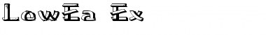 Download LowEa Ex Regular Font Title Preview
