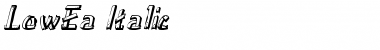 Download LowEa Italic Italic Font Title Preview