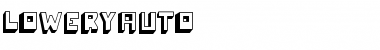Download LoweryAuto Regular Font Title Preview