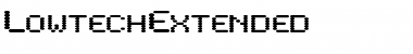 Download LowtechExtended Regular Font Title Preview