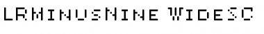 Download LRMinusNine WideSC Font Title Preview