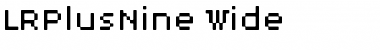 Download LRPlusNine Wide Font Title Preview