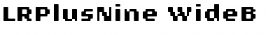 Download LRPlusNine WideB Font Title Preview