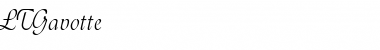 Download LTGavotte Regular Font Title Preview