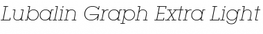 Download LubalGraph XLt BT Extra Light Oblique Font Title Preview