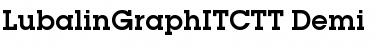 Download LubalinGraphITCTT Demi Font Title Preview Download LubalinGraphITCTT Demi Font Title Preview