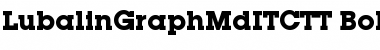 Download LubalinGraphMdITCTT Bold Font Title Preview