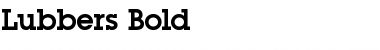 Download Lubbers Bold Font Title Preview