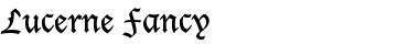 Download Lucerne Fancy Regular Font Title Preview